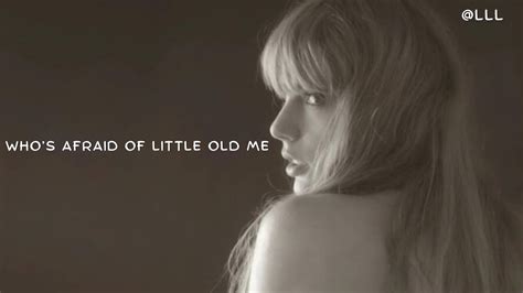 who's afraid of little old me lyrics